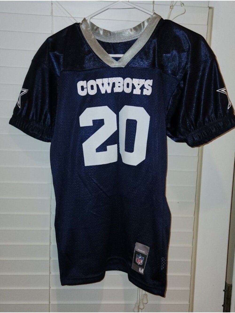 Dallas Cowboys Jersey Youth medium #20 with custom name KIDBALL